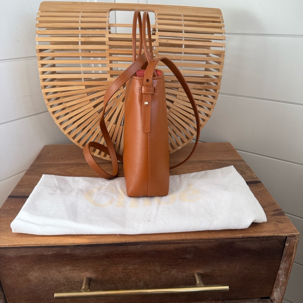 Chloe micro sense bag in caramel - Picture 7 of 15